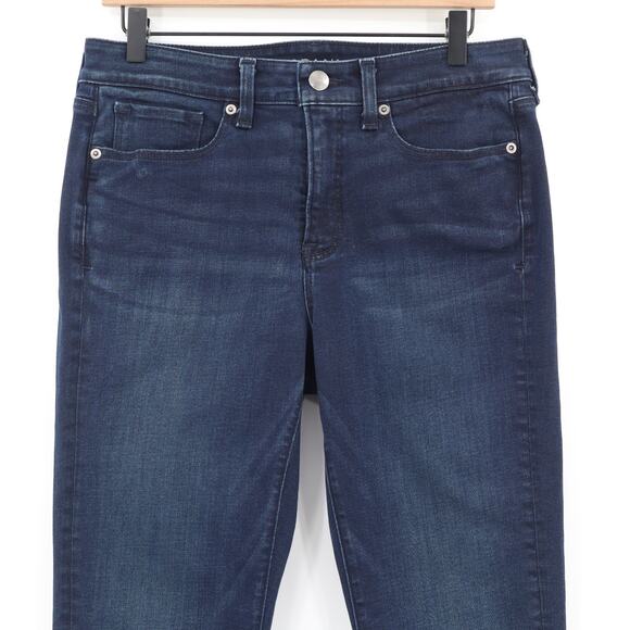 SPANX by Sara Blakely Woman's 5-Pocket High-Rise Skinny Jeans Dark Indigo Sz 29 - Picture 3 of 10